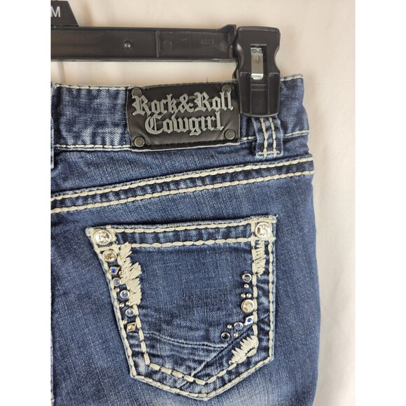 Rock & Roll Cowgirl Blue Boot Cut Jeans - Picture 2 of 8